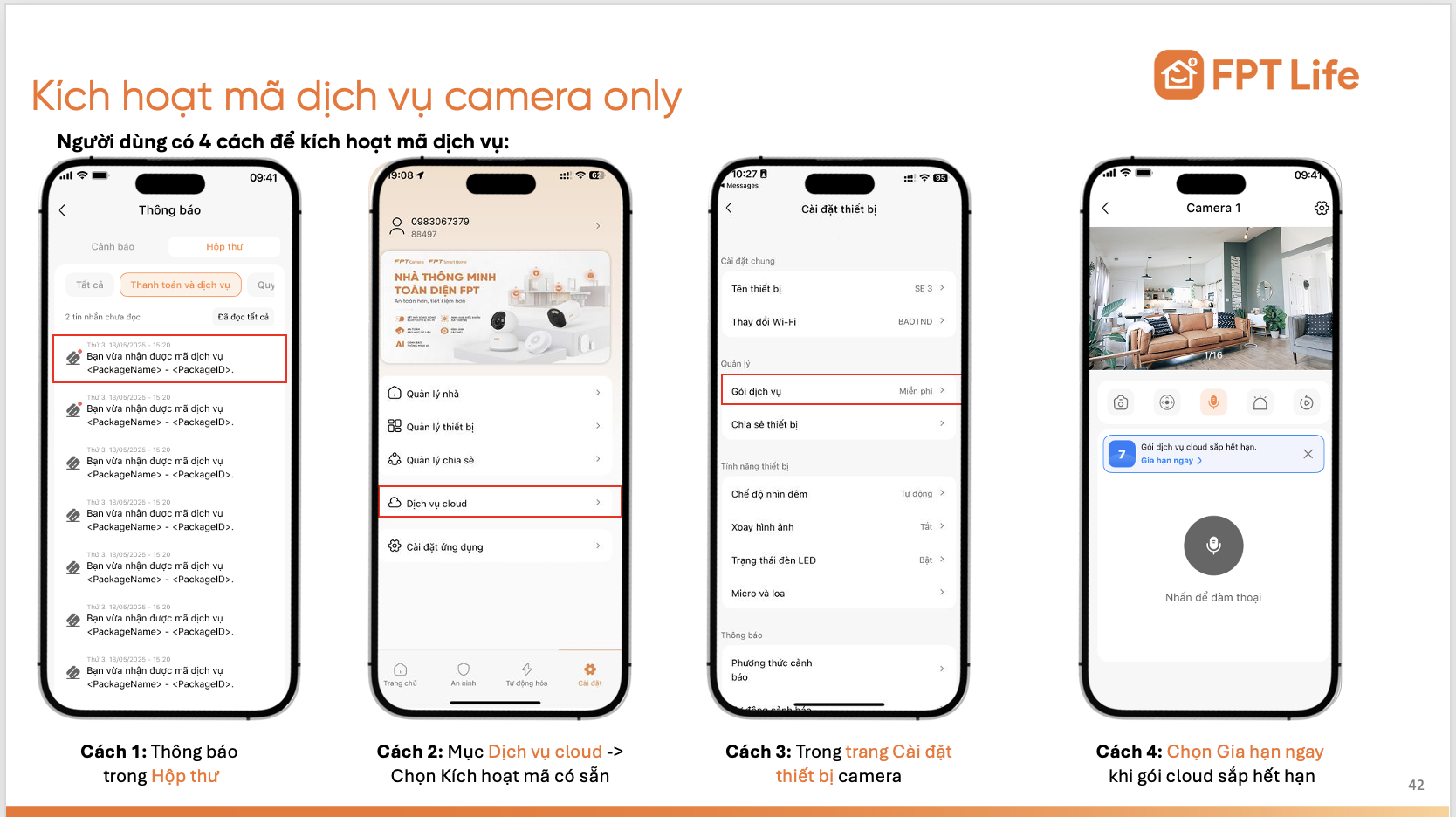 Bước 1: Chọn nhập mã kích hoạt